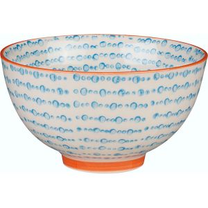 Blue Dot Ceramic Bowl
